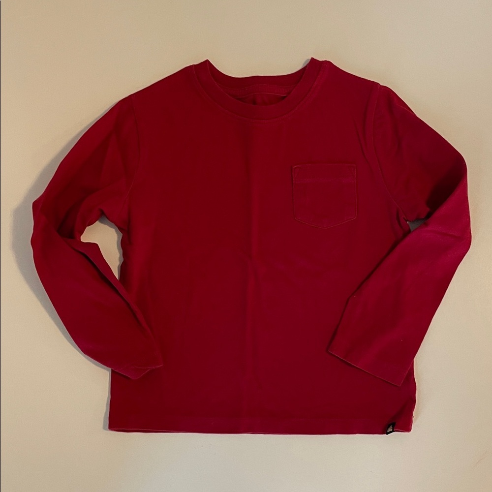 Gap KidsClassic Red Kids Long Sleeve Shirt
